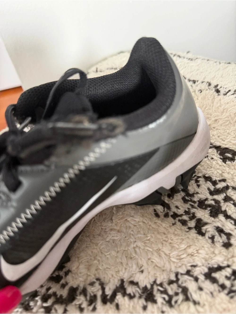 Nike Alpha Huarache 4 Keystone Baseball Cleats Youth 2.5Y Unisex Softball